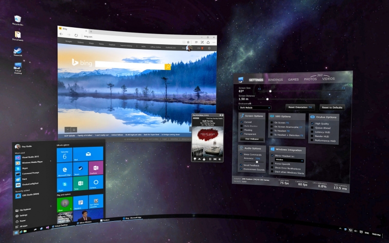 Virtual Desktop สำหรับแว่น VR แบบต่อคอมพิวเตอร์ เปิดตัวอย่างเป็นทางการ