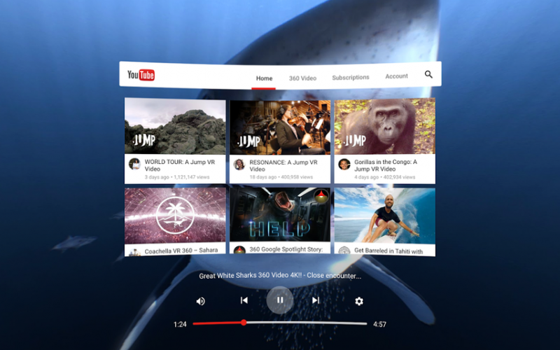 YouTube เตรียมยกเครื่องแอพสำหรับการชมคอนเทนต์ Virtual Reality ใหม่